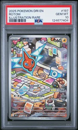 Rotom 197/182 Illustration Rare Dri En-destined Rivals Pokemon PSA 10 - Image 1