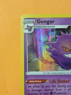Pokemon Sword & Shield Base Set Gengar 085/202 Holo - Image 5