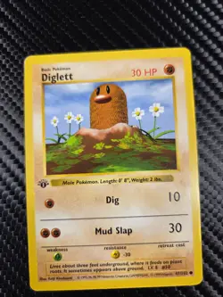 Diglett First Edition Shadowless Pokemon TCG WOTC 47/102 - Image 1