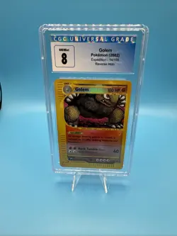 2002 POKEMON EXPEDITION GOLEM #14/165 RARE HOLO FOIL CGC 8 - Image 1