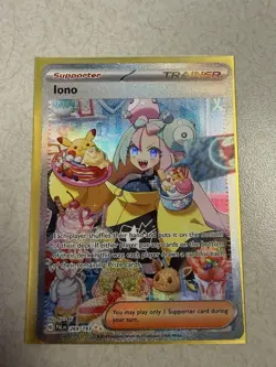 Pokemon Iono 269/193 Sv02 Paldea Evolved Special Illustration Rare Full Art Holo - Image 1