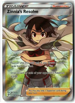 Zinnia's Resolve ⭐ 203/203 Holo Rare Ultra Evolving Skies 2021 Pokemon NM - Image 1