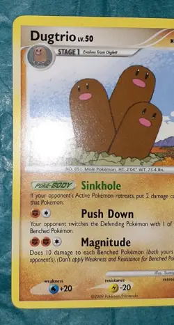 Dugtrio Platinum 24/127 Regular Rare Pokemon TCG - Image 3