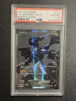 Pokemon Zekrom Black & White Full Art Gray Background #114 PSA 10 Gem Mint - Image 2