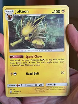 POKEMON JOLTEON 70/236 UNCOMMON COSMIC ECLIPSE NM CARD - Image 1