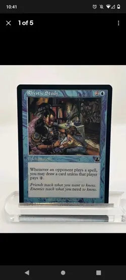 Rhystic Study- Prophecy Card - NM -Magic The Gathering -MTG 1x Card - Image 4