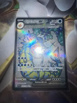 Pokemon Gyarados EX TCG Scarlet Violet Full Art Base Set Ultra Rare Card 225/198 - Image 1