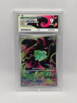 ACE 9 Bulbasaur 133/132 Mega Evolution Box Topper Promo Holo Pokemon Card - Mint - Image 1