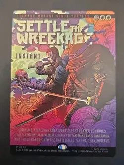 Settle the Wreckage Secret Lair Drop MTG Foil Near Mint - Image 1