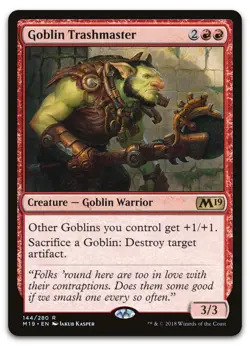 Goblin Trashmaster #144 (NM) Core Set 2019 M19 Magic MTG - Image 1