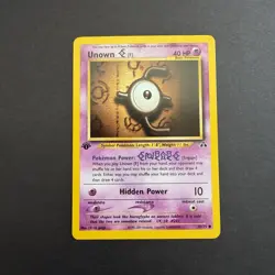 NM Pokemon TCG Unown E 67/75 (Neo Discovery / 1st Edition / 2001) - Image 1