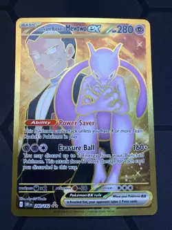 Pokemon TCG Team Rockets Mewtwo EX Special Illustration Destined Rivals - Image 1