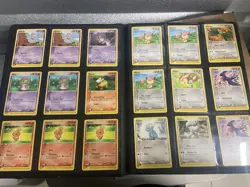 Pokemon TCG Binder Card Collection Lot Vintage English C/UC LP-DMG Lot 1A - Image 2