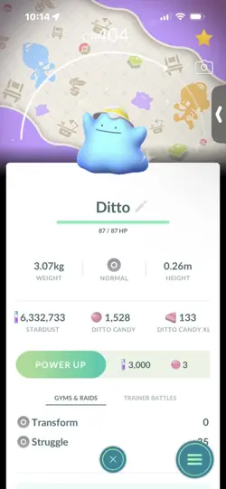 Pokemon Go Shiny Ditto Hat ( Background) - Image 1