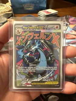 Pokemon 2025 Phantasmal Flames UPC Black Star Promo Mega Charizard X EX 023 NM - Image 1