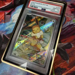 Eevee #173 Prismatic Evolutions Pokemon Center Stamped Promo PSA 10 with Gaurd - Image 1