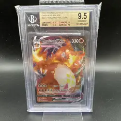 Pokemon TCG Charizard VMAX Darkness Ablaze 020/189 Beckett BGS 9.5 Gem Mint - Image 1