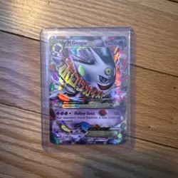 Pokemon TCG Mega Gengar EX Black Star Promos XY166 Shiny Holo Rare - Image 1