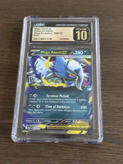 Pokemon Mega Absol EX 086/132 Me01 Mega Evolution Holo CGC Pristine 10 - Image 1