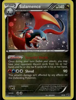 Salamence 8/20 Cosmos Holo Promo Blister Exclusives 008/020 Dragon Holo Pokemon - Image 1