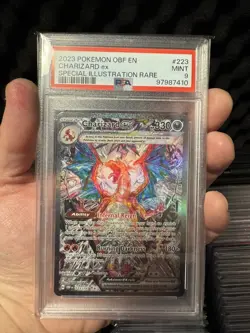 Pokemon Charizard EX Obsidian Flames Special Illustration Rare PSA 9 Holo - Image 1