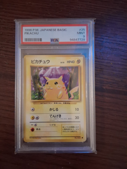 1996 Pokemon Japanese Base Set Pikachu #25 PSA 9 Mint - Image 1