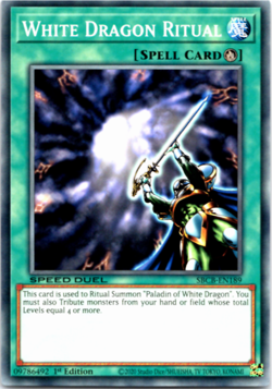 WHITE DRAGON RITUAL SBCB-EN189 - Common - 1st Edition Yugioh - Image 1