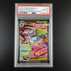 PSA 10 Mega Venusaur ex 177/132 Pokemon Mega Evolutions Graded Card - Image 1