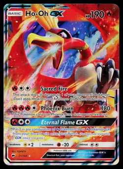 Pokemon Card - Ho-Oh GX Burning Shadows 21/147 Ultra Rare - Image 1