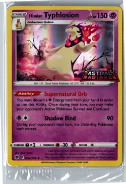 Miscellaneous Cards & Products #052/189 Hisuian Typhlosion - Image 1