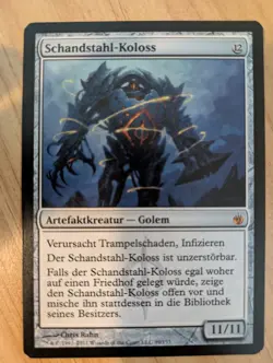 MtG *German* Blightsteel Colossus, Lightly Played - Image 1