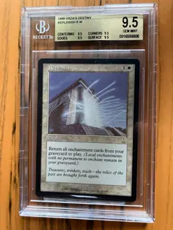 Replenish Urza's Destiny MtG BGS 9.5 1999 (SUB 9.5, 9.5, 9.5, 9.5) QUAD! - Image 1