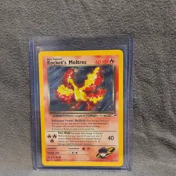 Pokemon Rocket's Moltres Gym Heroes Holo Rare 12/132 60 HP Wizards of the Coast - Image 1