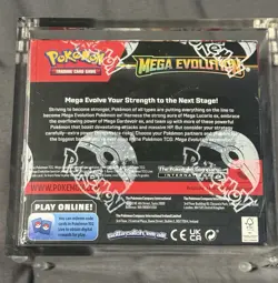 Pokemon TCG: Mega Evolution Factory Sealed Enhanced Booster Box w/ Acrylic Case - Image 2