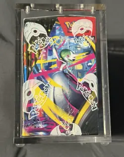 Pokemon TCG: Mega Evolution Factory Sealed Enhanced Booster Box w/ Acrylic Case - Image 4