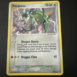 Rayquaza 9/106 EX Emerald Holo Secret Ultra Raro Pokemon TCG Nintendo Vintage MP - Image 1
