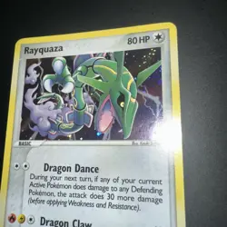 Rayquaza 9/106 EX Emerald Holo Secret Ultra Raro Pokemon TCG Nintendo Vintage MP - Image 4