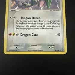Rayquaza 9/106 EX Emerald Holo Secret Ultra Raro Pokemon TCG Nintendo Vintage MP - Image 5