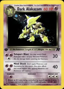 Pokemon Dark Alakazam 1/82 Team Rocket Holo Rare 1st Edition Lightly Played - Image 1