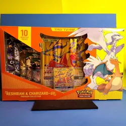 Pokemon TCG - Tag Team Reshiram & Charizard GX Premium Collection SEALED - Image 1