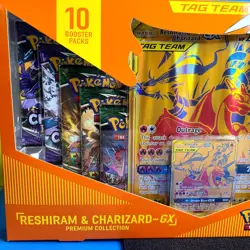 Pokemon TCG - Tag Team Reshiram & Charizard GX Premium Collection SEALED - Image 5