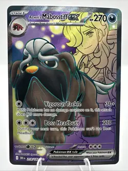 Arven's Mabosstiff ex 218/182 Ultra Rare Destined Rivals Pokemon TCG NM - Image 1