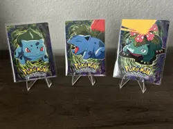 Pokemon Bulbasaur Ivysaur Venusaur Line #01 - 03 Non-Holo Topps 1999 Vintage NM - Image 1