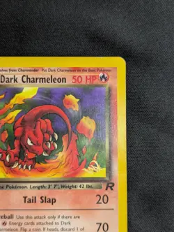 Dark Charmeleon 32/82 [Gold W Stamp] Team Rocket Promo Stamped [MP] Pokemon TCG - Image 3
