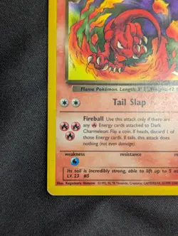 Dark Charmeleon 32/82 [Gold W Stamp] Team Rocket Promo Stamped [MP] Pokemon TCG - Image 5