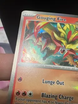 Gouging Fire - 151 (Staff) 151 Sv: Scarlet & Violet Promo Cards Holo - Image 2