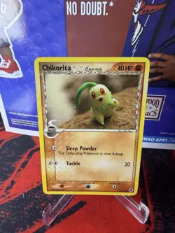 Chikorita DELTA SPECIES 44/101 Common EX Dragon Frontiers Pokemon LP - Image 1