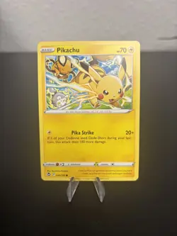 Pikachu Silver Tempest 049/195 Regular Common Pokemon TCG - Image 1