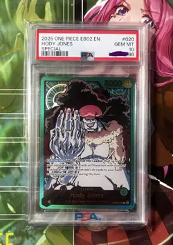 POP 3 - GOLD Hody Jones EB02 - PSA 10 - One Piece Anime 25th Collection English - Image 1