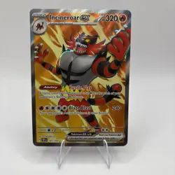 Pokemon TCG Incineroar EX Full Art 187/162 Sv05: Temporal Forces Holo Card - Image 1